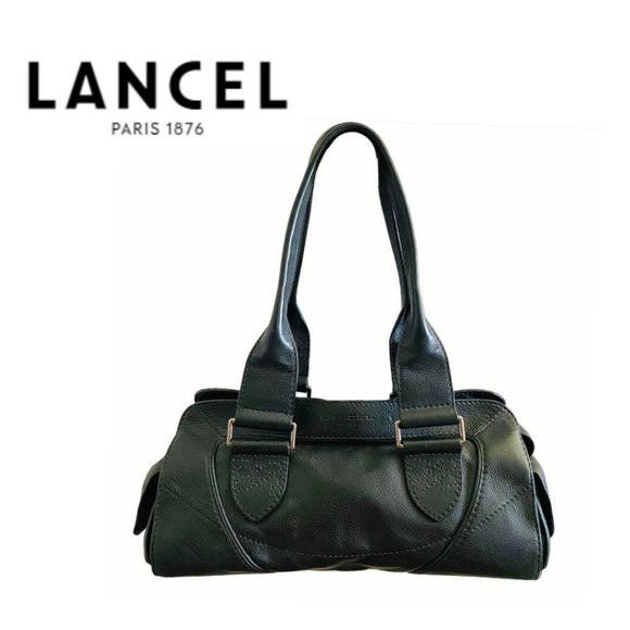 Lancel Paris Handbags - LANCEL PARIS Bag Black Leather Bag